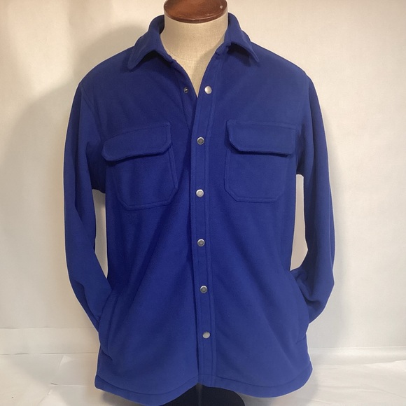 Men’s Duluth Trading Co Shoremans blue Fleece Jacket size medium Royal Blue - Picture 7 of 10